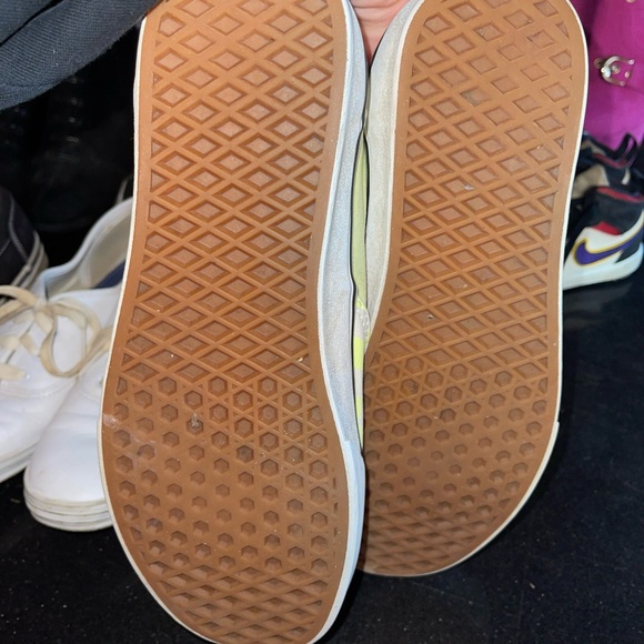 🔥 SOLD🔥Vans Era Lime Green & White Checkerboard Sneakers - Picture 7 of 8
